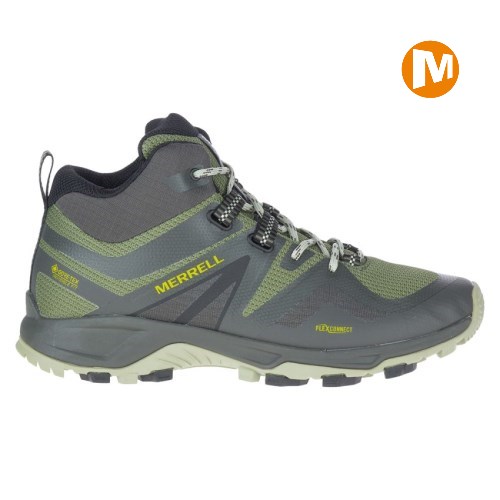 Pánské Trekové Boty Merrell MQM Flex 2 Mid GORE-TEX Olivy Zelené/Šedé (CZ. FOKSC)